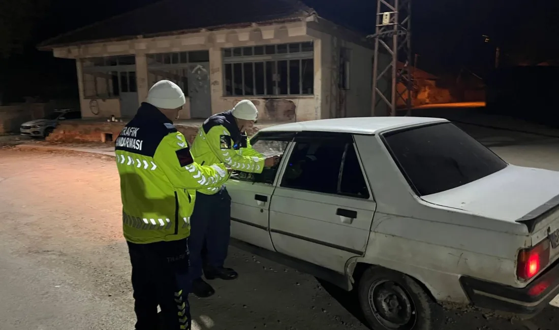 Yozgat İl Jandarma Komutanlığı, yaptığı trafik denetimlerinde sürücü belgesi olmayanlardan