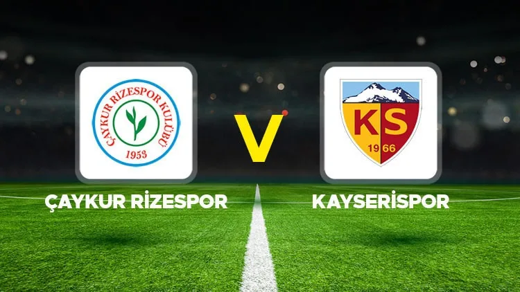 Trendyol Süper Lig’in 14. haftasında Çaykur Rizespor, Kayserispor’u Çaykur Didi
