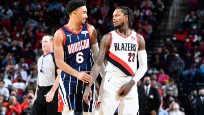 Houston Rockets – Portland Trail Blazers karşılaşmasında Duop Reath kusursuz