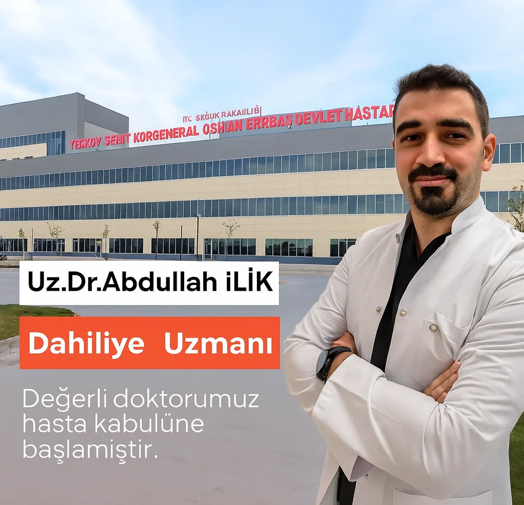 Yerköy Şehit Korgeneral Osman Erbaş Devlet Hastanesi’nde Dahiliye Uzmanı olarak