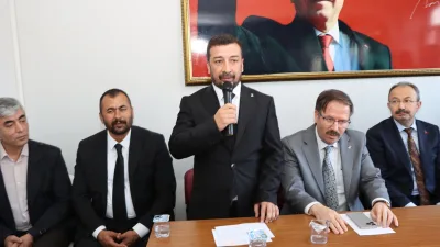 AK Parti Yerköy İlçe Teşkilatı’nda gerçekleştirilen devir teslim töreni yoğun