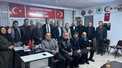 Yozgatlı Dernekler Federasyonu (BAYDEF) yönetim kurulu toplantısı, önemli katılımcılarla birlikte