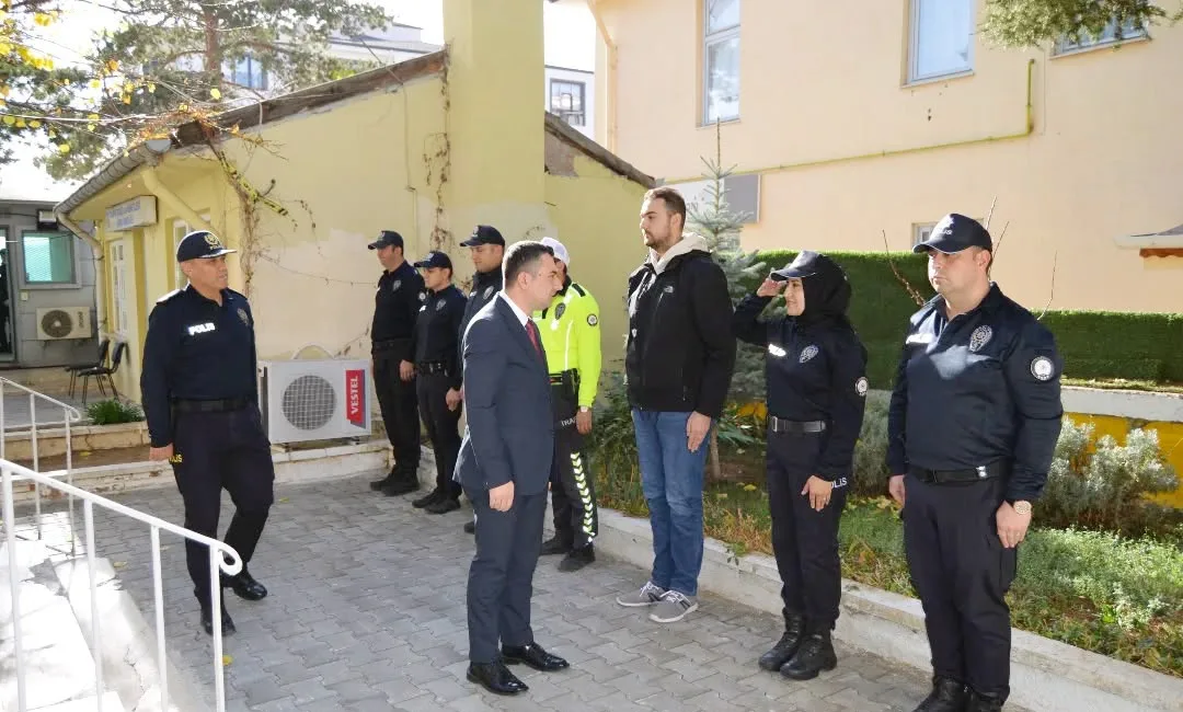 Çekerek Kaymakamı Can Kurt, ilçedeki güvenlik hizmetlerini yerinde incelemek amacıyla