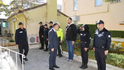 Çekerek Kaymakamı Can Kurt, ilçedeki güvenlik hizmetlerini yerinde incelemek amacıyla