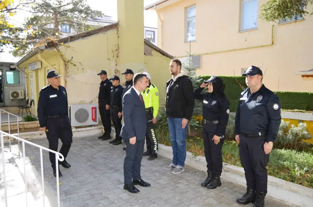 Çekerek Kaymakamı Can Kurt, ilçedeki güvenlik hizmetlerini yerinde incelemek amacıyla