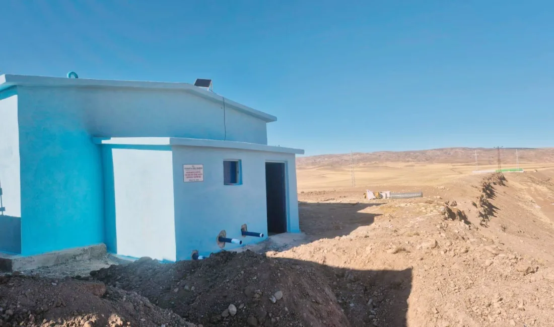 Yozgat'ın Musabeyli Köyü'nde inşa edilen 100 metreküplük içme suyu deposu,