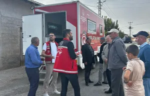 Yerköy Sosyal Hizmet Merkezi Müdürlüğü, ilçe pazarında kurduğu mobil sosyal