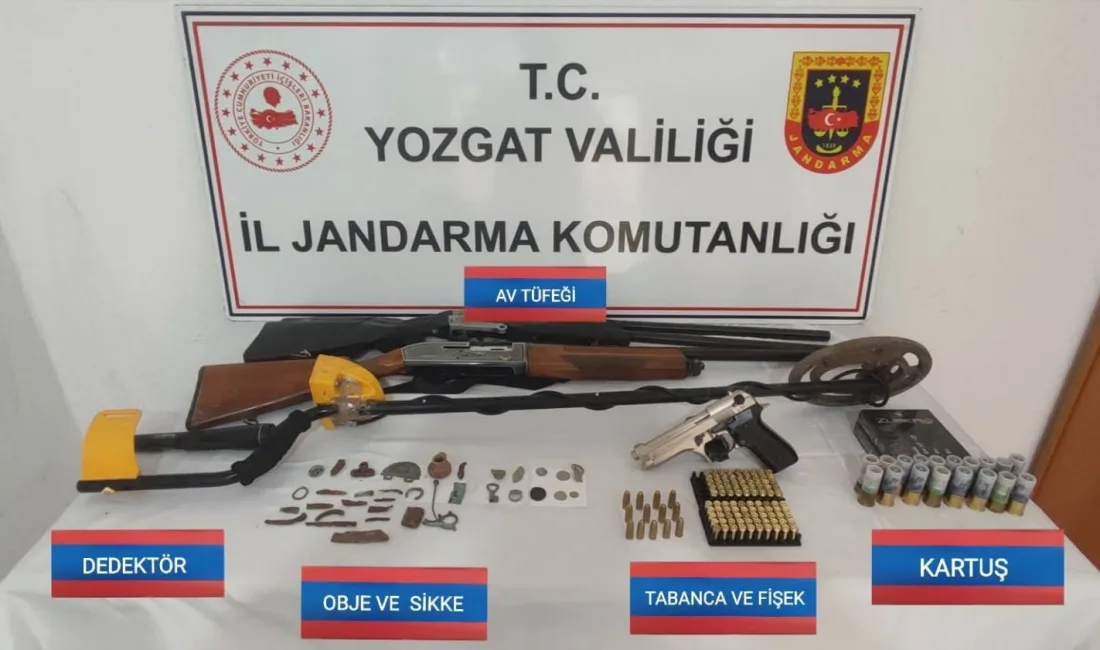 Yozgat'ın Sorgun ilçesinde, tarihi eser niteliğinde 29 obje ele geçirildi,