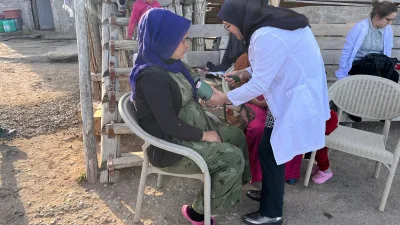 Mevsimlik tarım işçileri, Yerköy İlçe Sağlık Müdürlüğü ekipleri tarafından ziyaret