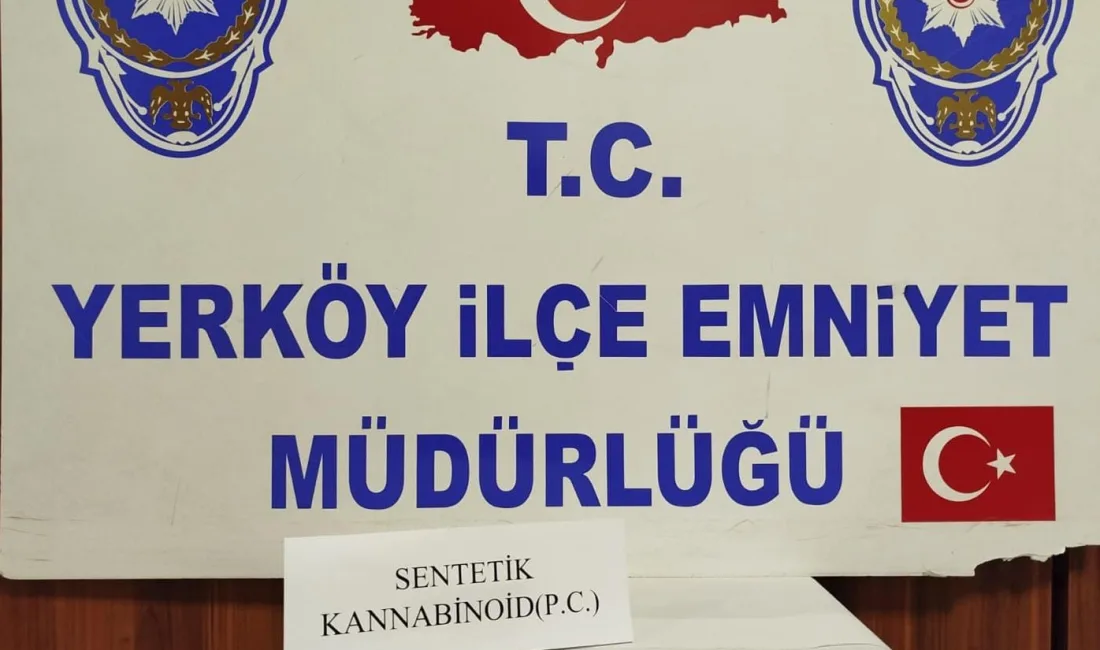 Yerköy'de uyuşturucu ile mücadele kapsamında gerçekleştirilen operasyon sırasında, bir kişi