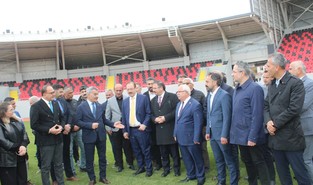 Yozgat’ta inşaatı süren Yeni Yozgat Stadyumu, Aralık ayında futbolcuların kullanımına