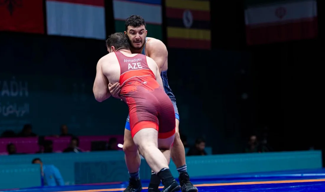 Riyad'da devam eden İslami Dayanışma Oyunları'nda Yozgatlı güreşçi Beytullah Kayışdağ,