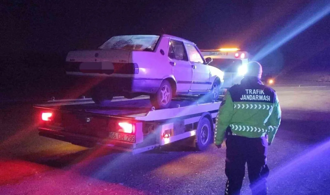 Yozgat’ta trafik kontrolleri sırasında sürücü belgesi bulunmayan alkollü sürücüye 45