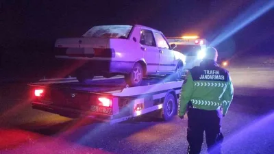 Yozgat’ta trafik kontrolleri sırasında sürücü belgesi bulunmayan alkollü sürücüye 45