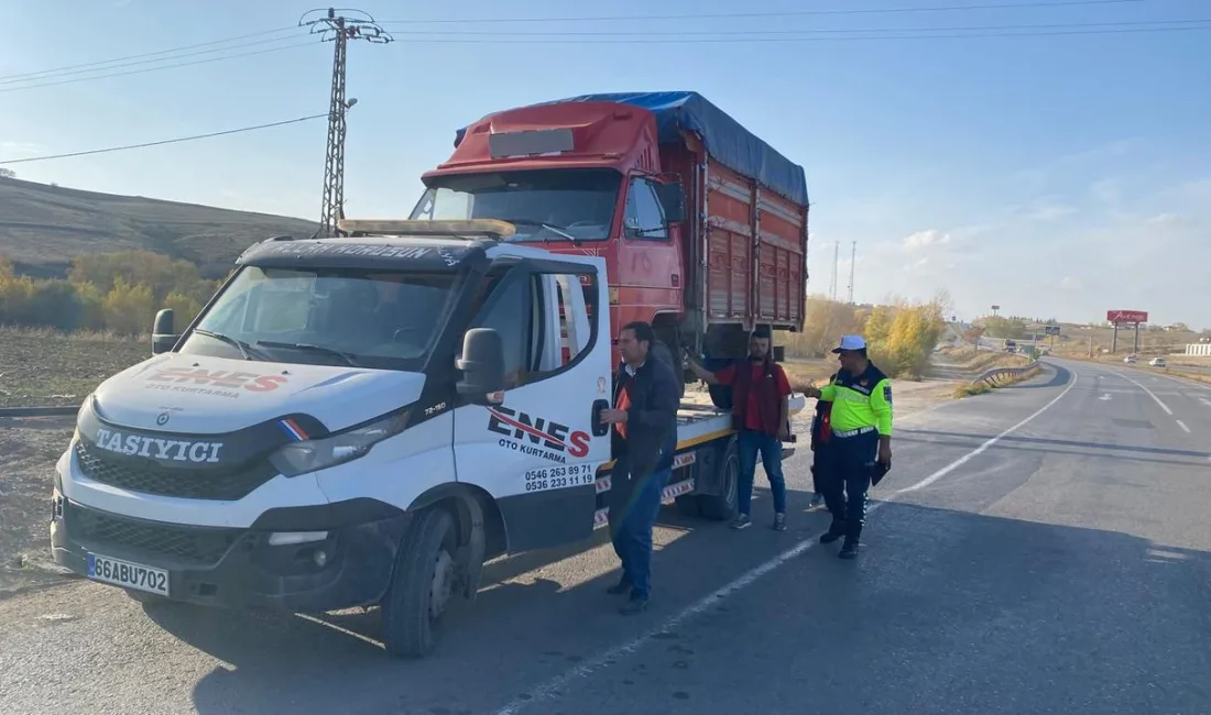 Sorgun İlçe Jandarma Komutanlığı ekipleri, gerçekleştirdikleri trafik denetimi sırasında Yozgat