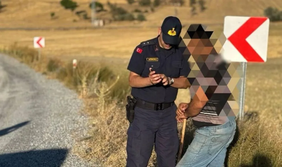 Yerköy İlçe Jandarma Komutanlığı ekiplerinin rutin yol kontrolü sırasında kayıp