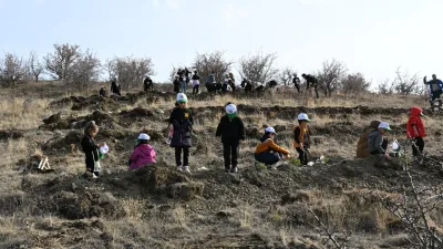 Yozgat Şehit Abdullah Bozkurt İlkokulu öğrencileri, “Yeşil Vatan” projesi kapsamında
