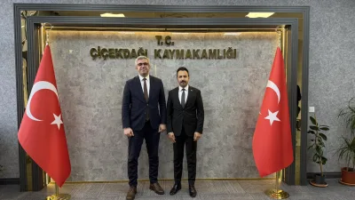 Çiçekdağı Kaymakamlığı, yeni atanan Cumhuriyet Savcısı Mehmet Doğru’yu makamında ağırladı.