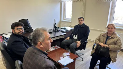 Yerköy Kaymakamı Mehmet Halis Aydın, İlçe Sağlık Müdürlüğü'nü ziyaret ederek