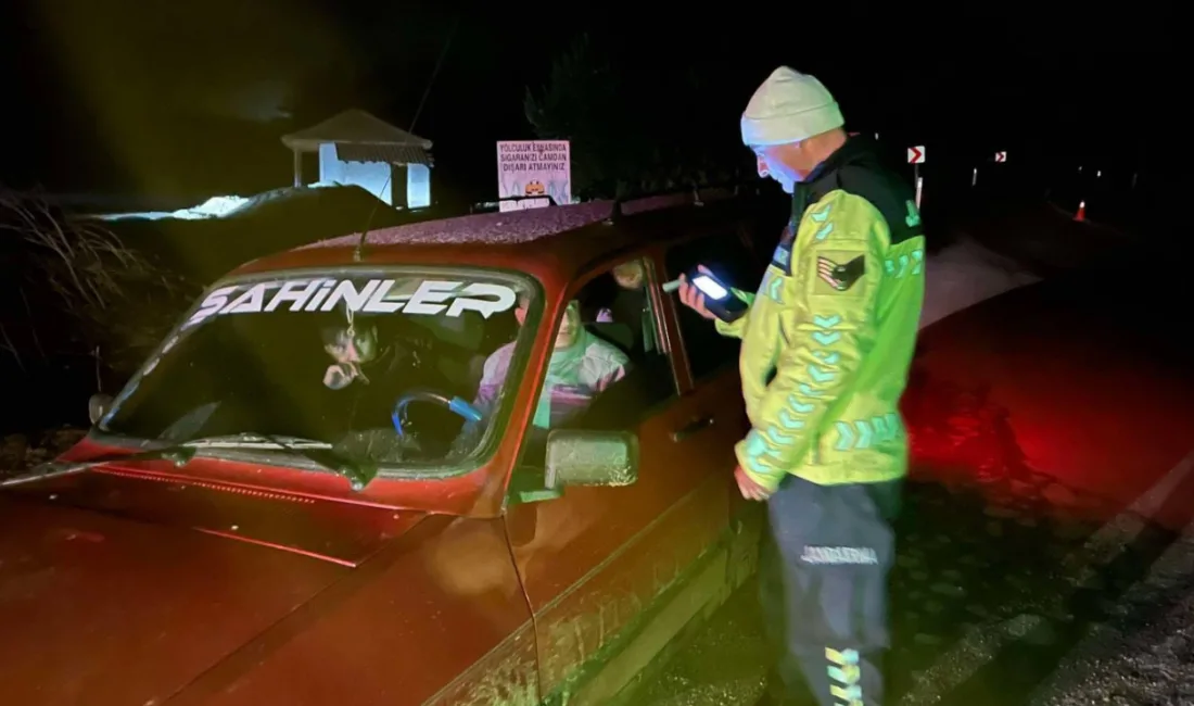 Yozgat’ın Akdağmadeni ilçesinde yapılan alkol denetiminde, sürücü belgesiz araç kullanan
