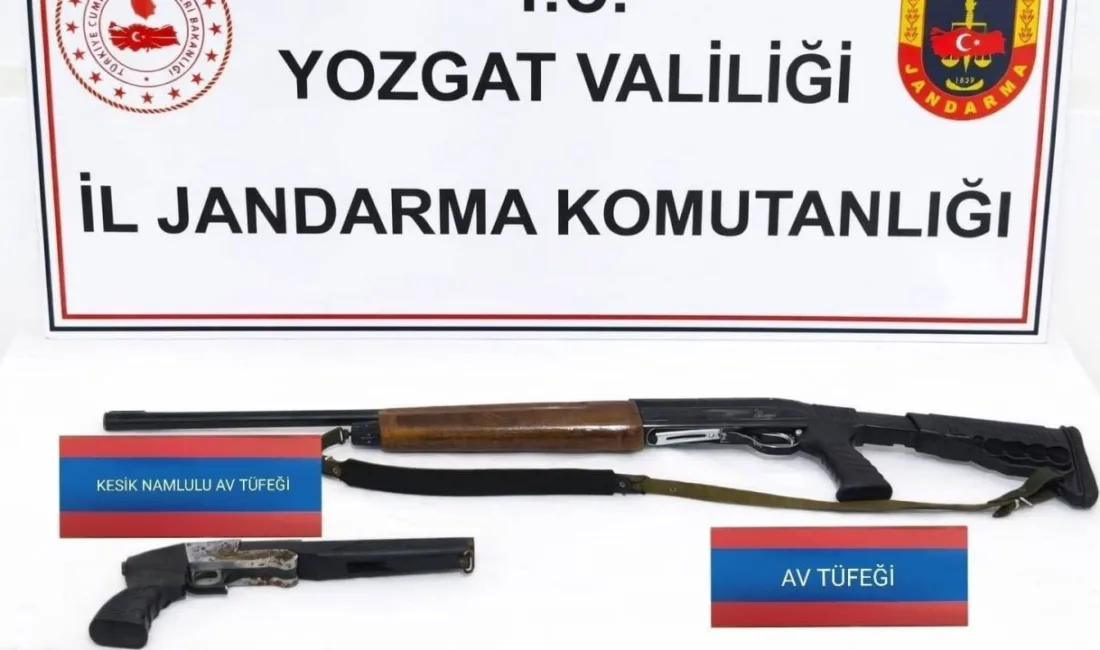 Jandarma ekipleri, ruhsatsız av tüfekleri ele geçirdi.  Olayla ilgili