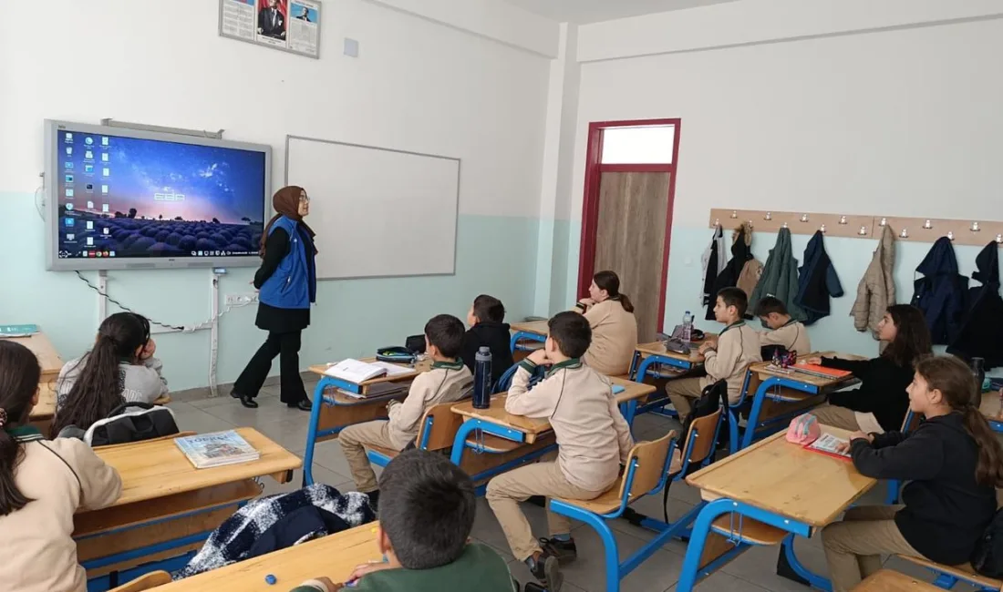 Yozgat Gençlik Merkezi, Fatih Sultan Mehmet Ortaokulu’nu ziyaret ederek “Farkındayız”,