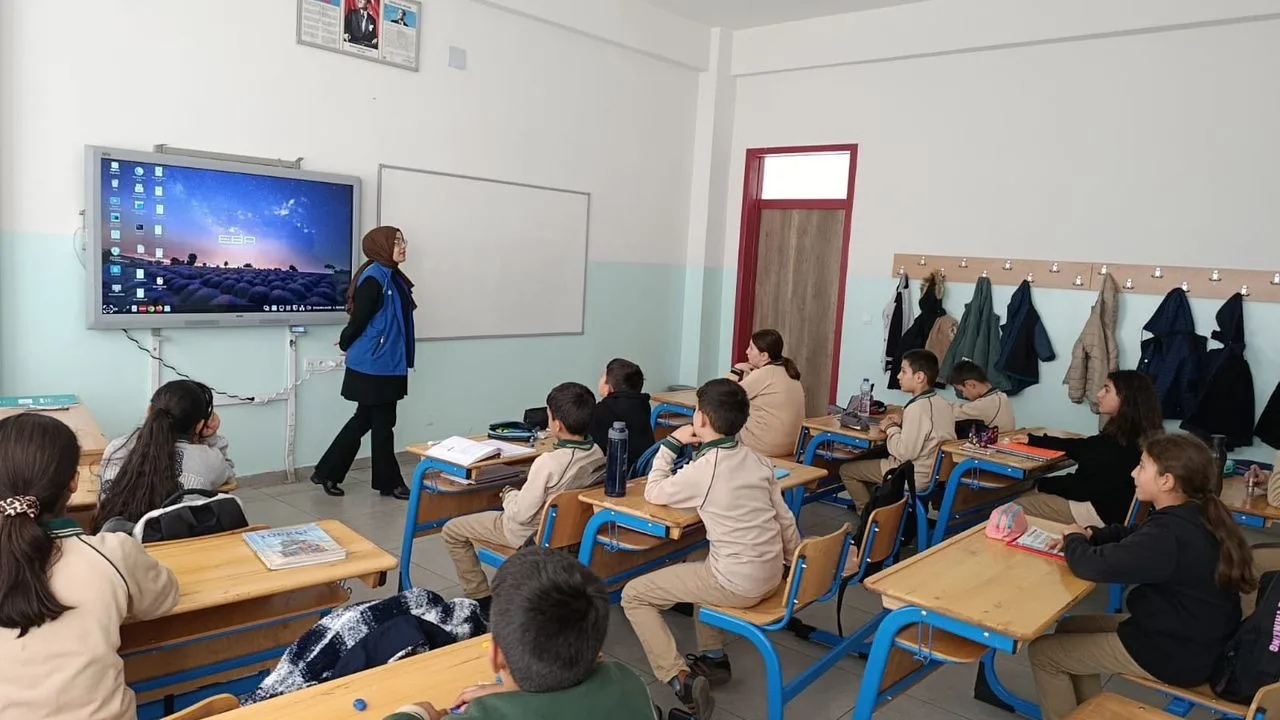 Yozgat Gençlik Merkezi, Fatih Sultan Mehmet Ortaokulu’nu ziyaret ederek “Farkındayız”,