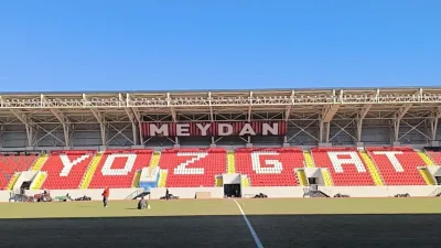 Bozokspor - Sebat Gençlikspor maçı öncesi, Yozgat Stadyumu'nda taraftar liderleri,
