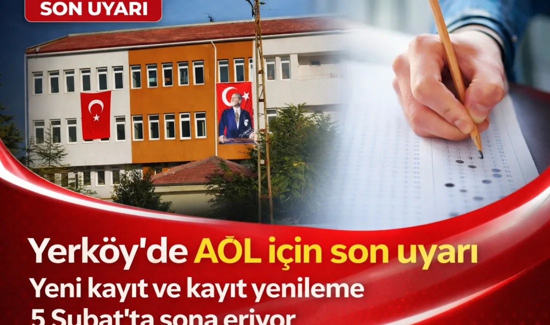 Yerköy Halk Eğitimi Merkezi Müdürlüğü, Açık Öğretim Lisesi 2025-2026 Eğitim