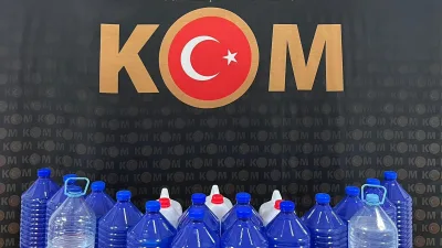 Yerköy’de KOM Şube Müdürlüğü ekiplerince düzenlenen operasyonda 85 litre etil