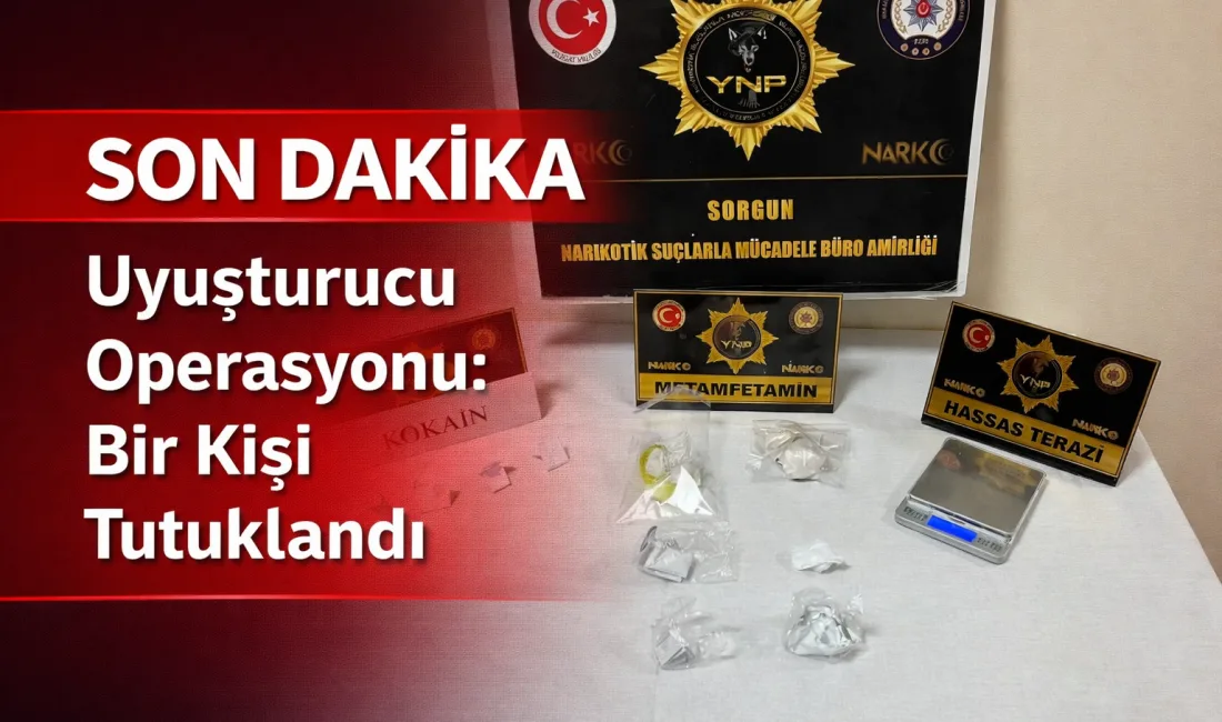 Düzenlenen operasyonda uyuşturucu ticareti yaptığı tespit edilen bir şüpheli yakalanarak