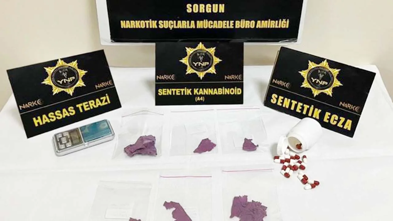 Yozgat İl Emniyet Müdürlüğü'ne bağlı Narkotik Suçlarla Mücadele Şube Müdürlüğü