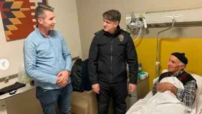 Yozgat İl Emniyet Müdürü Necmettin Koç, Yozgat'ta tedavi gören emniyet