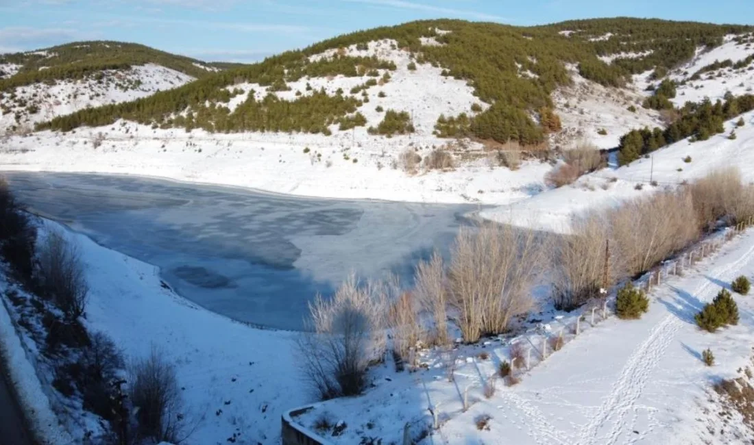 Türkiye genelinde etkili olan soğuk hava dalgası, Yozgat’ta göletlerin tamamen