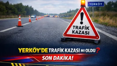 Yerköy–Kırıkkale yolunda kontrolden çıkan bir otomobil orta refüjü aşıp karşı