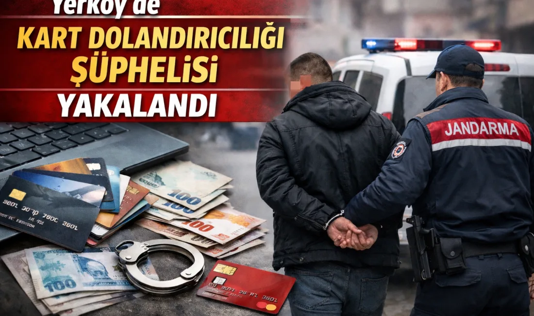 Yerköy'de izinsiz olarak başkasına ait banka veya kredi kartını kullandığı