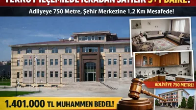 Yerköy ilçemizde icra yoluyla satışa çıkarılan 3+1 daire, 1 milyon