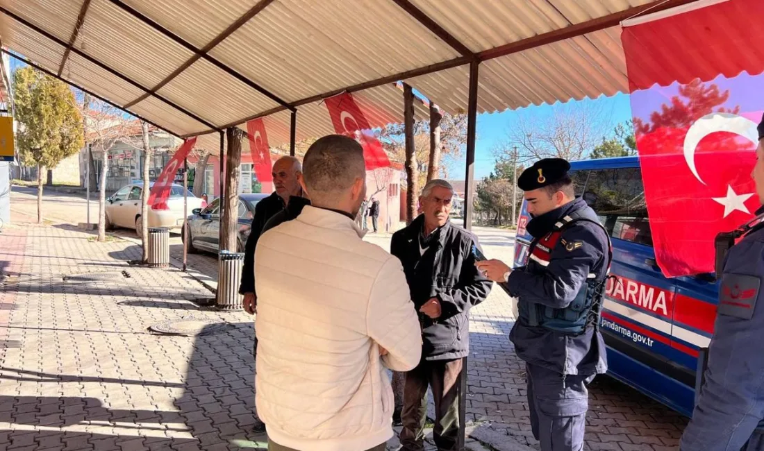 İlçe Jandarma Komutanlığı, artan hırsızlık ve dolandırıcılık olaylarına karşı vatandaşı