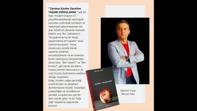 Psikolojik danışman ve yazar Nevzat Özer’in yeni eseri, modern insanın