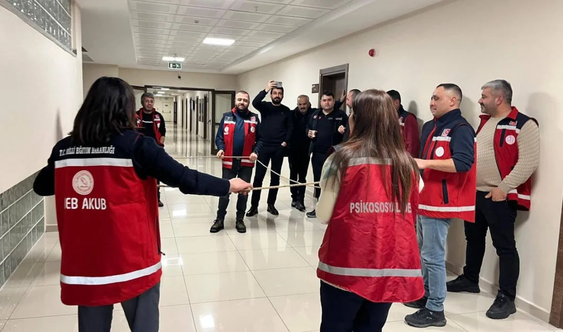 Yozgat Aile ve Sosyal Hizmetler İl Müdürlüğü, afet anında psikolojik