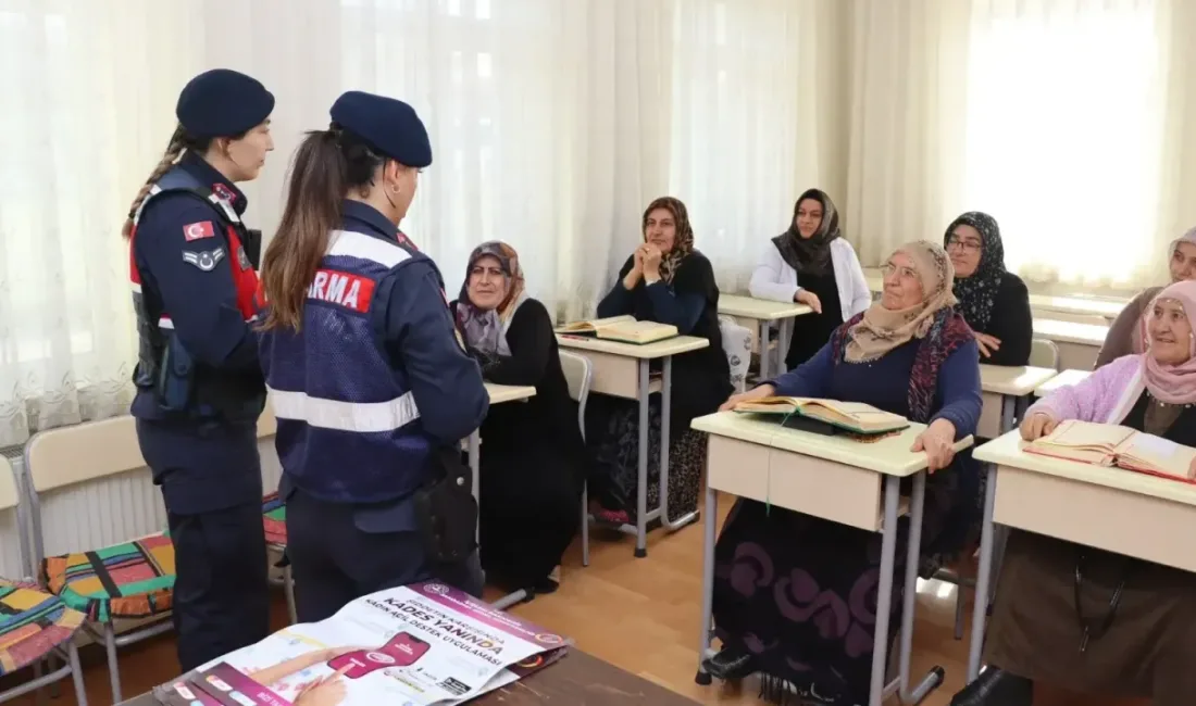 Eğitimle kadınların güvenliği ve bilinçlendirilmesi hedeflendi. Yozgat İl Jandarma Komutanlığı,