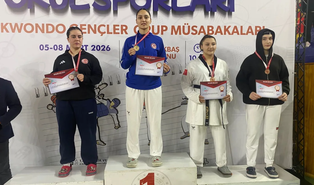 Tokat'ta düzenlenen Okul Sporları Gençler Grup Müsabakaları'nda Yerköy'ü temsil eden