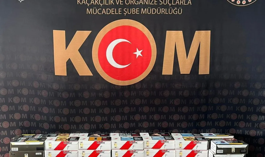Yozgat’ta KOM ekiplerince kaçak tütün ve elektronik sigaraya yönelik düzenlenen