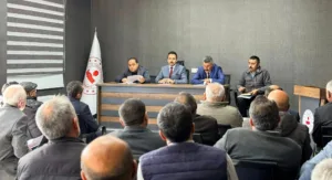 Çiçekdağı Kaymakamı Durdu Yavuz Öğüt başkanlığında düzenlenen Köylere Hizmet Götürme