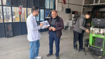 Yerköy İlçe Sağlık Müdürlüğü tarafından sanayi esnafına yönelik bağımlılıkla mücadele