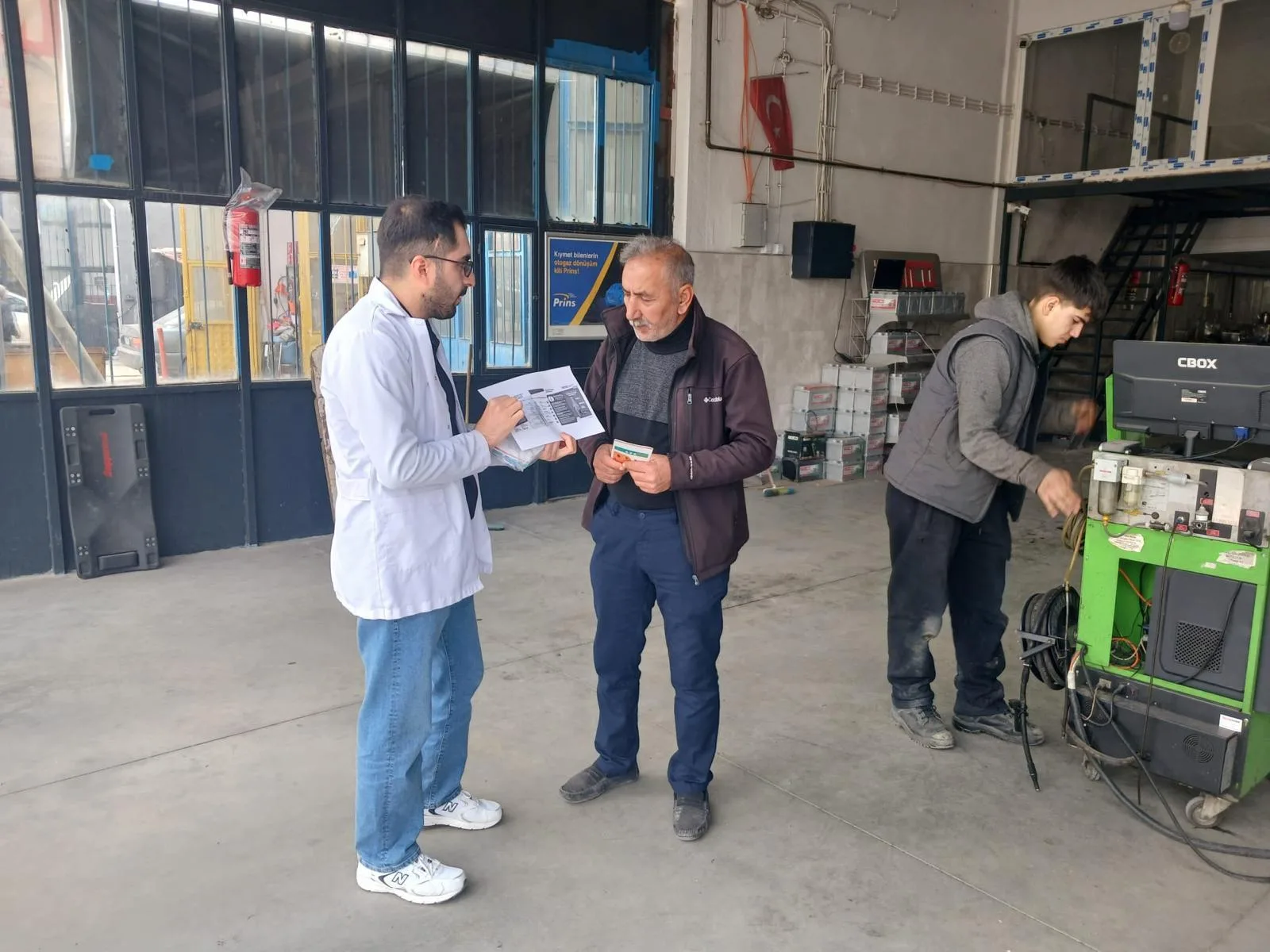 Yerköy İlçe Sağlık Müdürlüğü tarafından sanayi esnafına yönelik bağımlılıkla mücadele