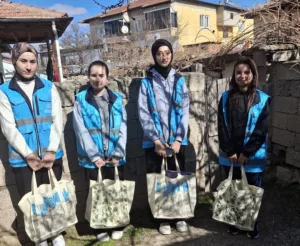 Yerköy Molla Hüsrev Yurdu öğrencileri, “Bir Tutam İyilik” projesi kapsamında