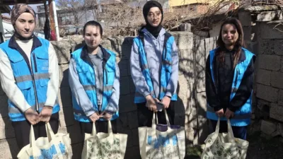 Yerköy Molla Hüsrev Yurdu öğrencileri, “Bir Tutam İyilik” projesi kapsamında