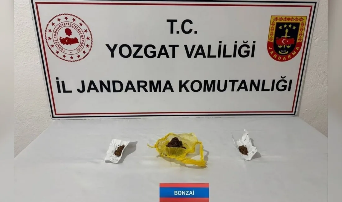 Yozgat İl Jandarma Komutanlığı, Sorgun ilçesinde uyuşturucu madde ile ilgili