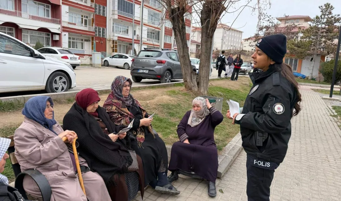 Yerköy İlçe Emniyet Müdürlüğü ekipleri, vatandaşları güvenlik konularında bilgilendirmek amacıyla
